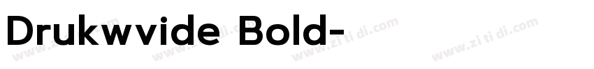 Drukwvide Bold字体转换
